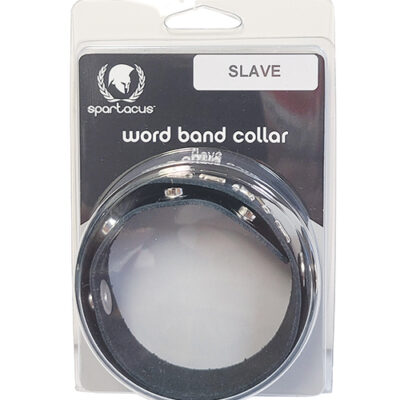 Spartacus SLAVE Leather Collar - Black