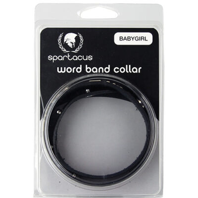 Spartacus BABYGIRL Leather Collar - Black