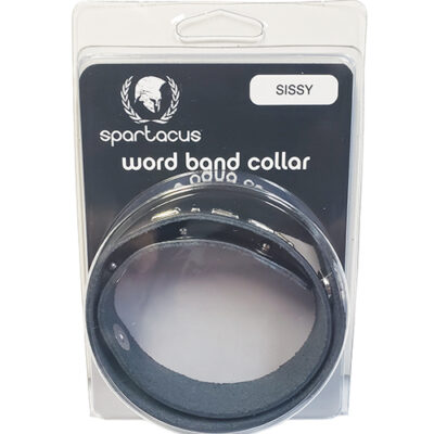 Spartacus SISSY Leather Collar - Black