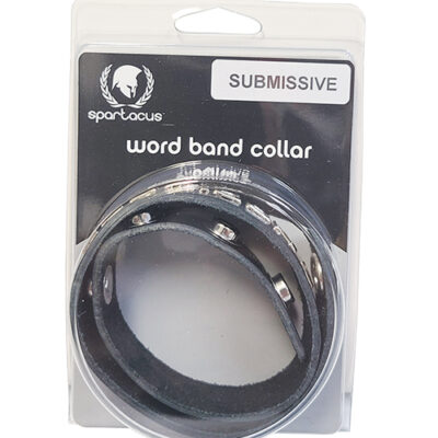 Spartacus SUBMISSIVE Leather Collar - Black
