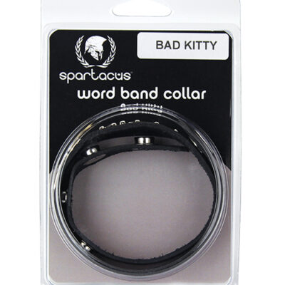 Spartacus BAD KITTY Leather Collar - Black