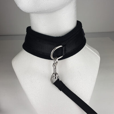 Spartacus Collar & Leash - Neoprene Black